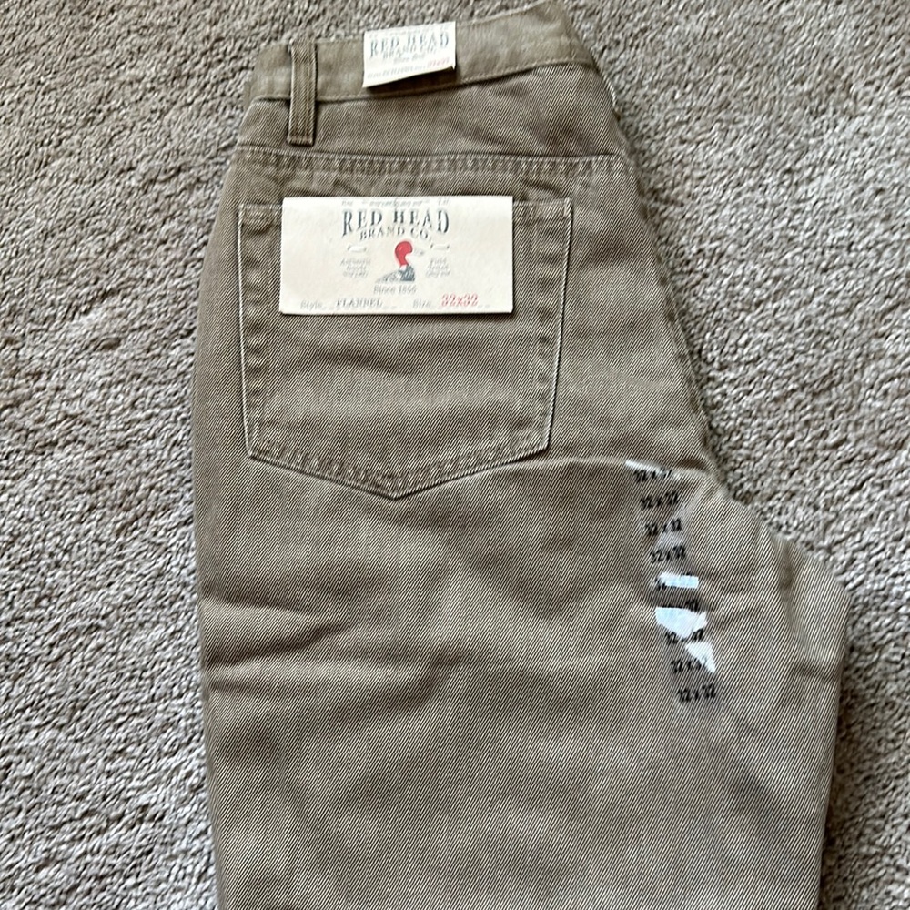 Khaki jeans flannel Red Head Brand- new with tags